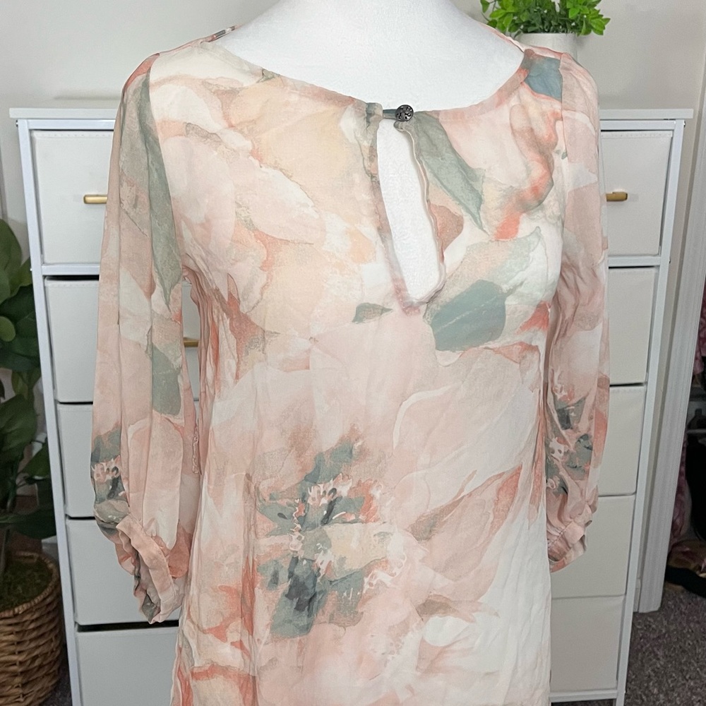 Jlo sheer blouse